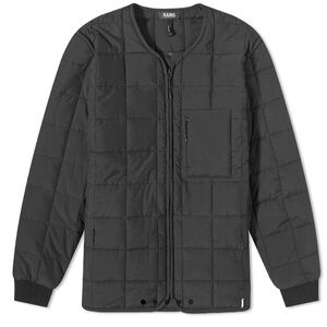 Rains Black Quilted Jacket